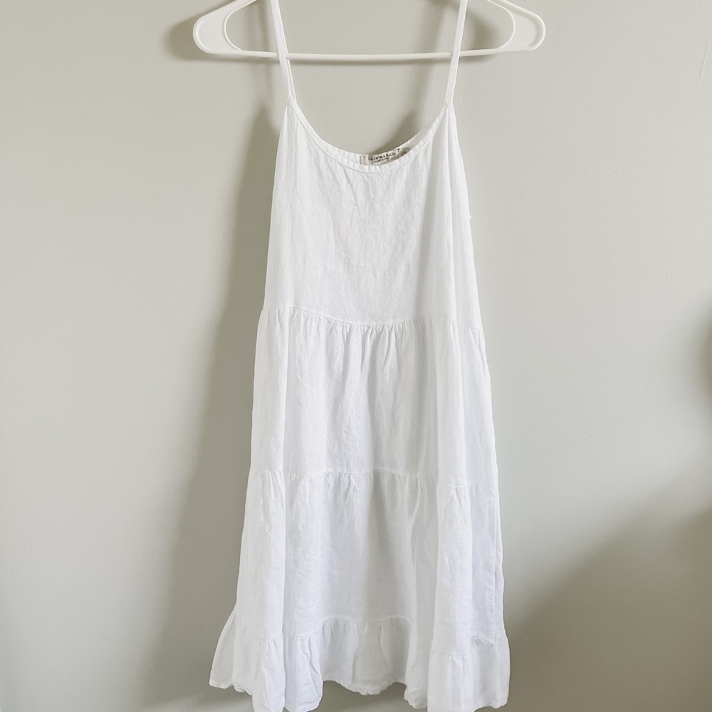 White Linen Dress